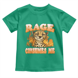 Cool Cheetah Toddler T Shirt Funny Range Consumes Me Sarcastic Wild Animal TS14 Irish Green Print Your Wear