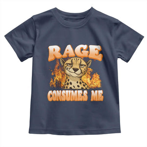 Cool Cheetah Toddler T Shirt Funny Range Consumes Me Sarcastic Wild Animal TS14 Navy Print Your Wear