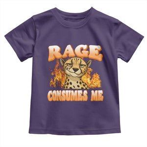 Cool Cheetah Toddler T Shirt Funny Range Consumes Me Sarcastic Wild Animal TS14 Purple Print Your Wear