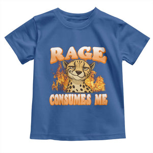 Cool Cheetah Toddler T Shirt Funny Range Consumes Me Sarcastic Wild Animal TS14 Royal Blue Print Your Wear
