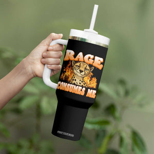 Cool Cheetah Tumbler With Handle Funny Range Consumes Me Sarcastic Wild Animal TS14 Print Your Wear