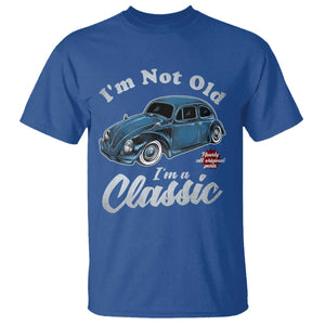 I'm Not Old I'm Classic T Shirt Vintage Distressed Classic Bug Travel TS14 Royal Blue Print Your Wear