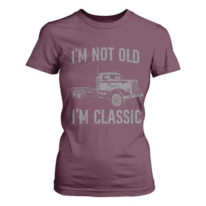 I'm Not Old I'm Classic T Shirt For Women Retro Needlenose Semi Truck Old School Distressed Big Rig 18 Wheeler