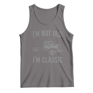 I'm Not Old I'm Classic Tank Top Retro Needlenose Semi Truck Old School Distressed Big Rig 18 Wheeler