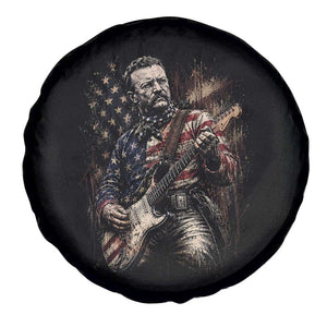 Teddy Roosevelt Playing Guitar 4th of July Spare Tire Cover TS14 Print Your Wear