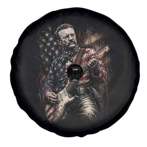 Teddy Roosevelt Playing Guitar 4th of July Spare Tire Cover TS14 Print Your Wear