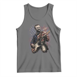 Teddy Roosevelt Playing Guitar 4th of July Tank Top