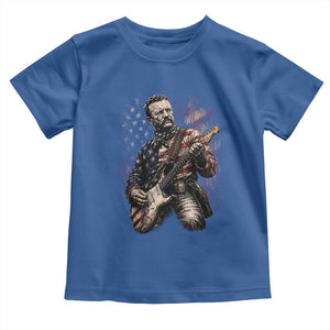 Teddy Roosevelt Playing Guitar 4th of July Toddler T Shirt