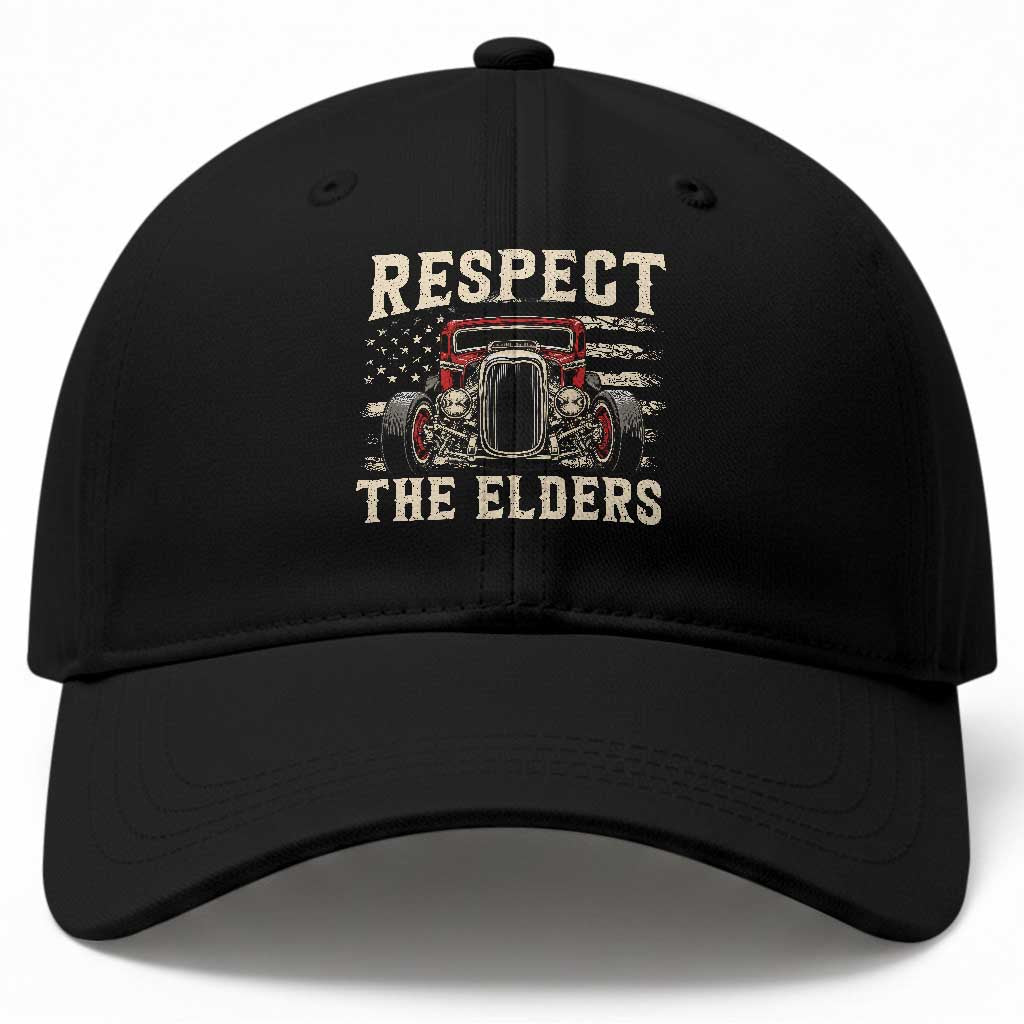 Respect The Elders Baseball Cap 1932 American Classic Hotrod TS14 Print Your Wear