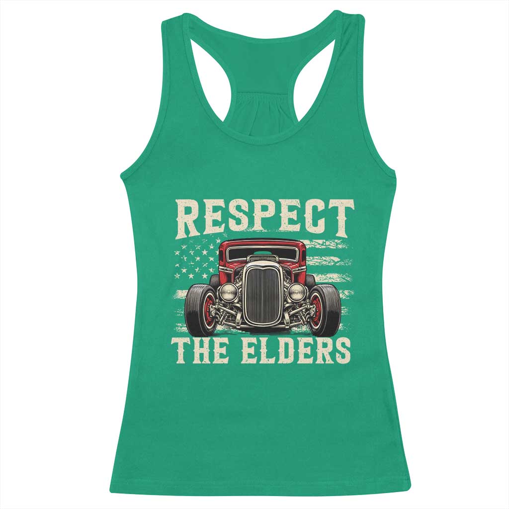 Respect The Elders Racerback Tank Top 1932 American Classic Hotrod