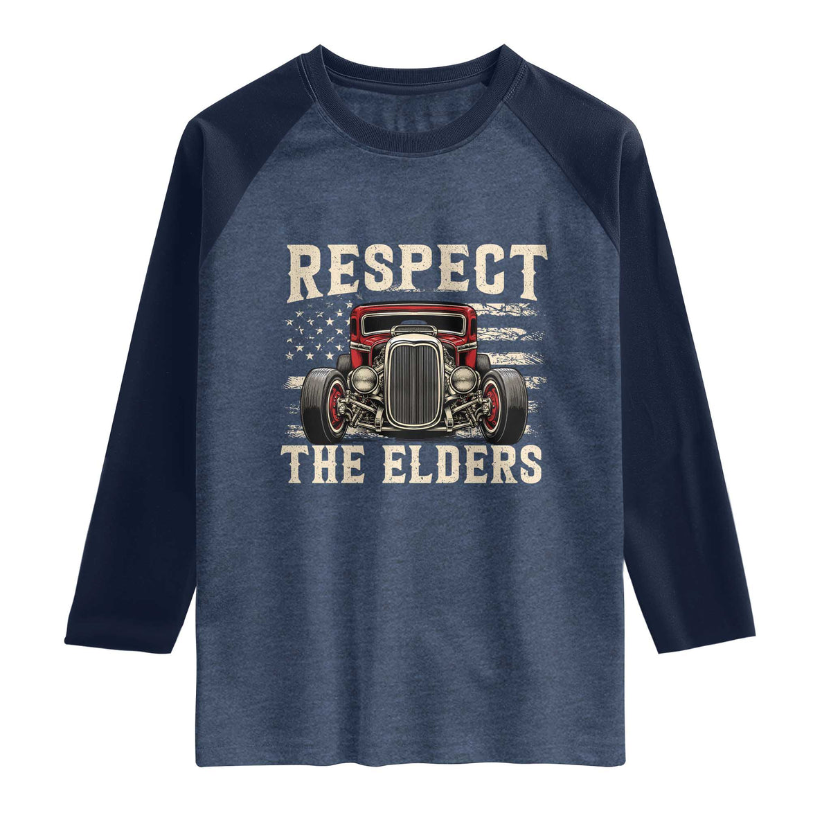 Respect The Elders Raglan Shirt 1932 American Classic Hotrod