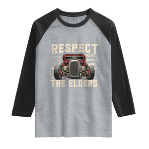 Respect The Elders Raglan Shirt 1932 American Classic Hotrod