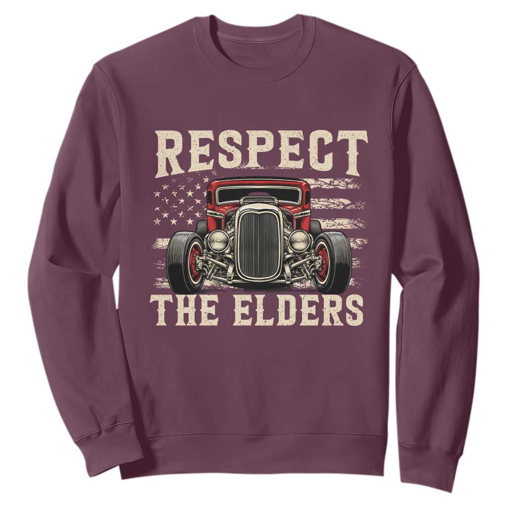Respect The Elders Sweatshirt 1932 American Classic Hotrod