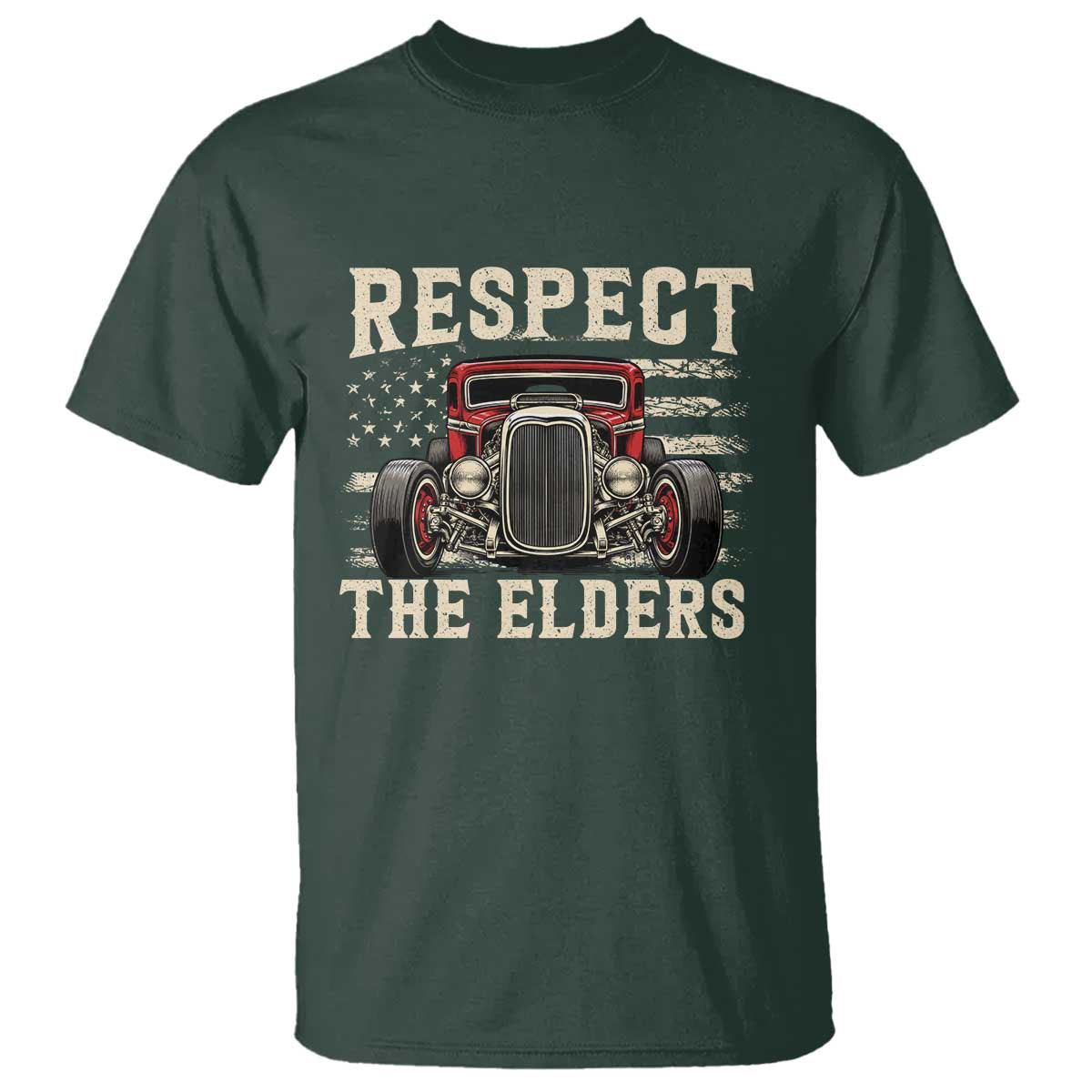 Respect The Elders T Shirt 1932 American Classic Hotrod