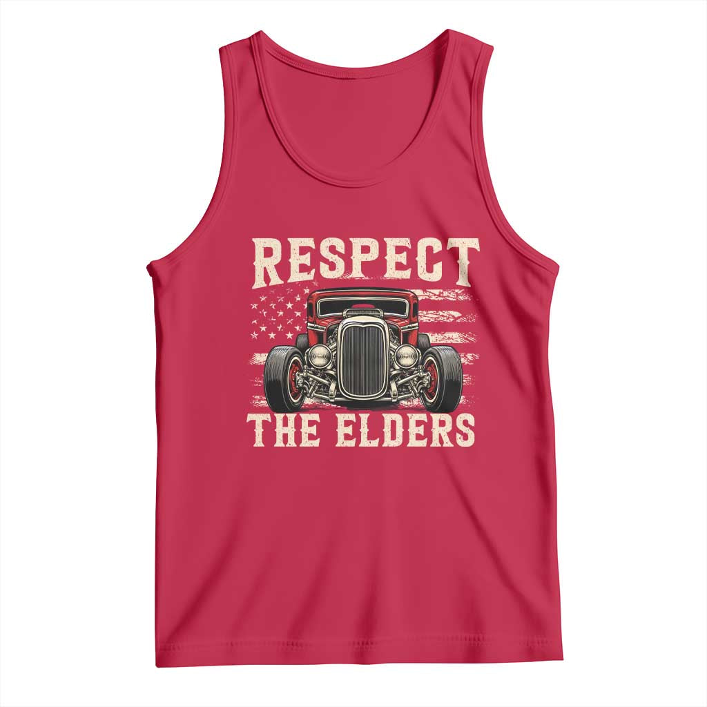 Respect The Elders Tank Top 1932 American Classic Hotrod