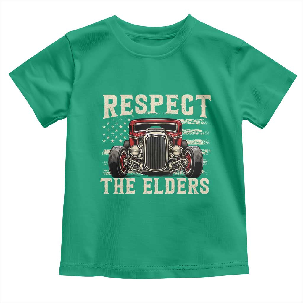Respect The Elders Toddler T Shirt 1932 American Classic Hotrod