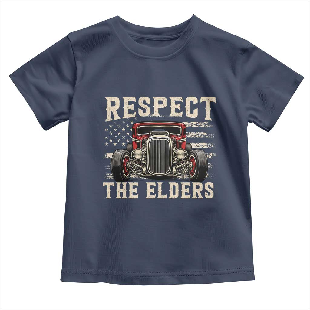 Respect The Elders Toddler T Shirt 1932 American Classic Hotrod