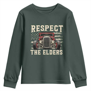 Respect The Elders Youth Sweatshirt 1932 American Classic Hotrod