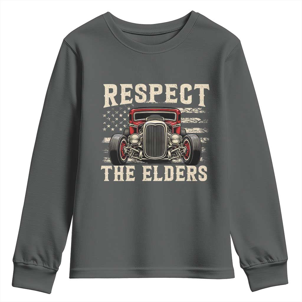 Respect The Elders Youth Sweatshirt 1932 American Classic Hotrod
