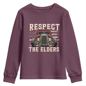 Respect The Elders Youth Sweatshirt 1932 American Classic Hotrod