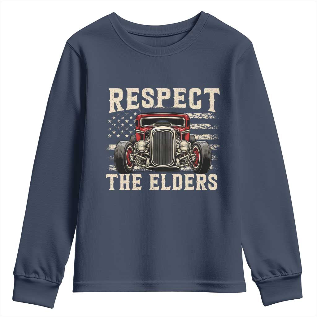 Respect The Elders Youth Sweatshirt 1932 American Classic Hotrod