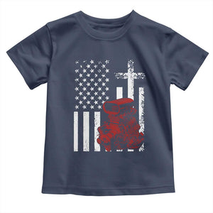 Classic Big Block Blower Toddler T Shirt Patriotic Racing Engine American Flag Christian Cross