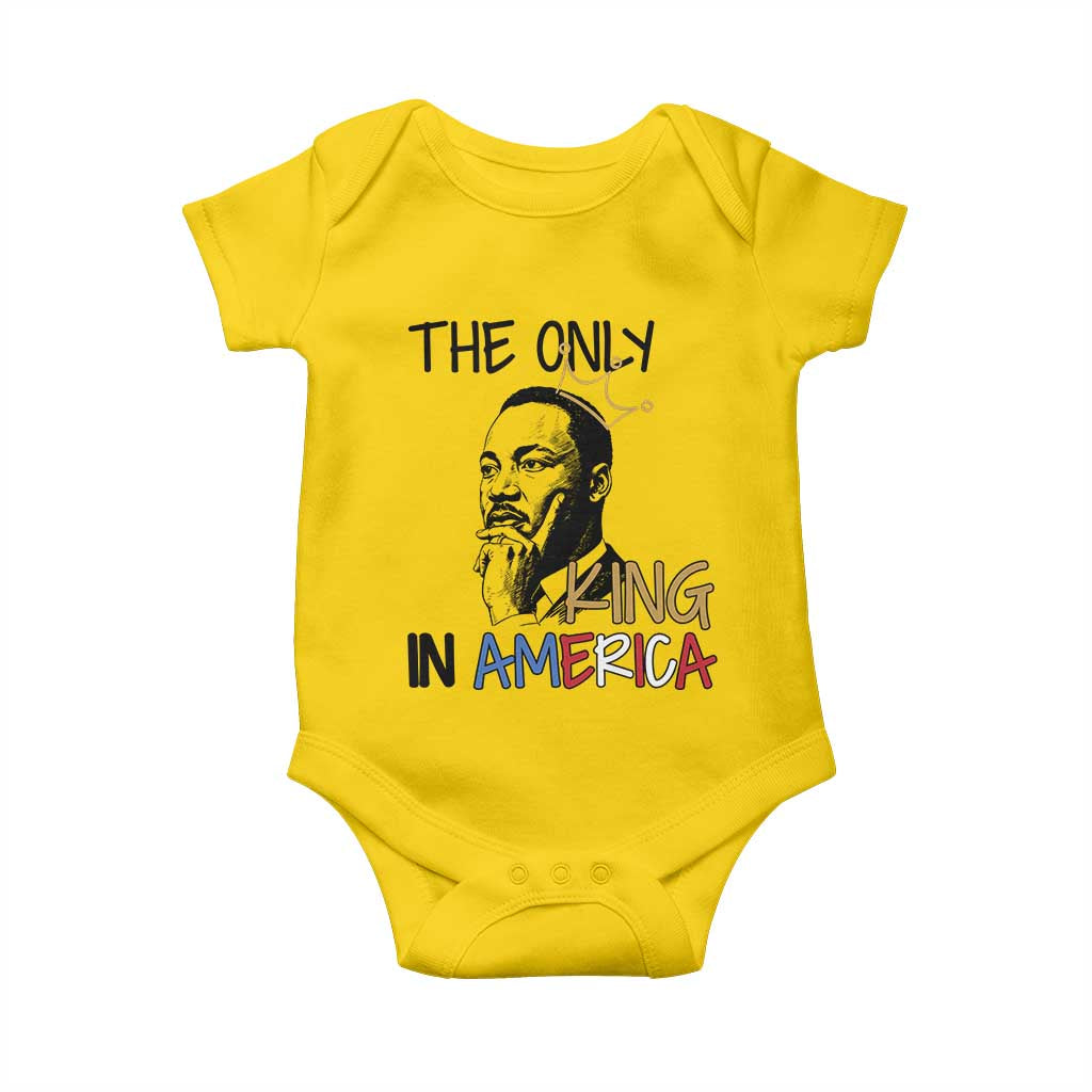 Martin Luther King Jr Baby Onesie The Only King An America TS14 Daisy Print Your Wear