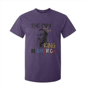 Martin Luther King Jr T Shirt For Kid The Only King An America TS14 Purple Print Your Wear
