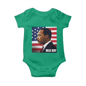 Martin Luther King Jr Baby Onesie Human Rights TS14 Irish Green Print Your Wear
