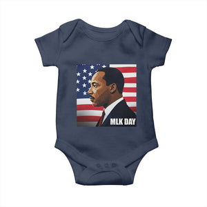 Martin Luther King Jr Baby Onesie Human Rights TS14 Navy Print Your Wear