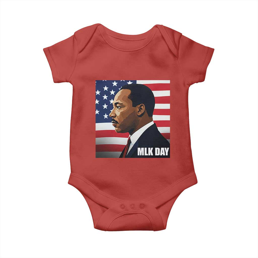 Martin Luther King Jr Baby Onesie Human Rights TS14 Red Print Your Wear