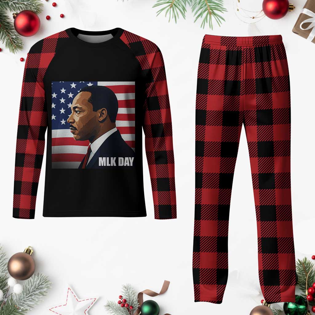 Martin Luther King Jr Plaid Pajama Set Human Rights TS14 Buffalo Plaid Print Your Wear