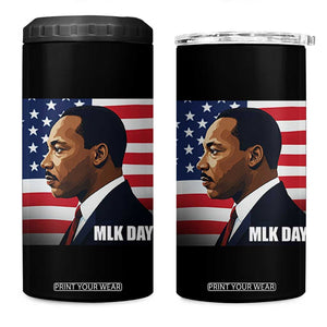 Martin Luther King Jr 4 in 1 Can Cooler Tumbler Human Rights TS14 One Size: 16 oz Black Print Your Wear