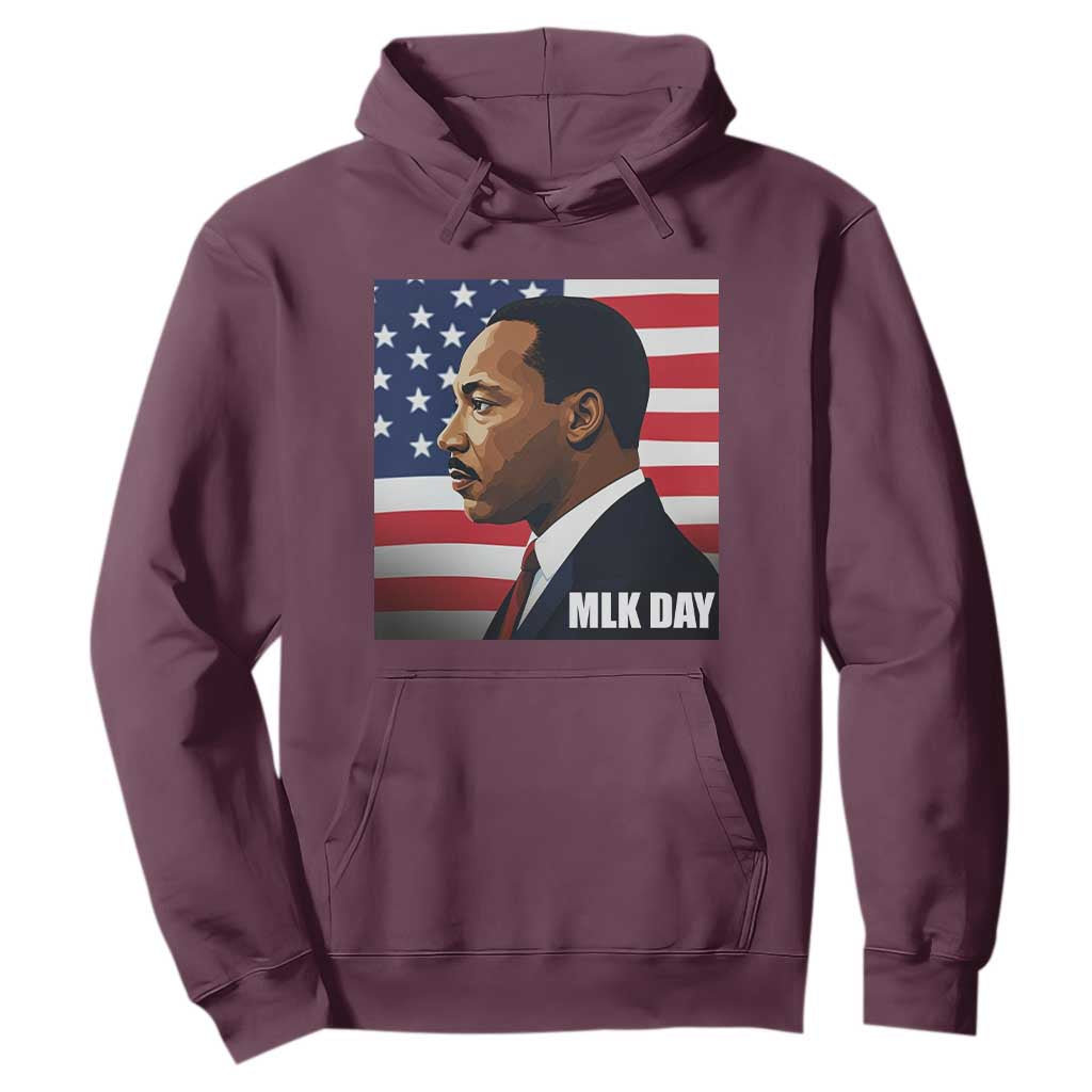 Martin Luther King Jr Hoodie Human Rights TS14 Maroon Print Your Wear