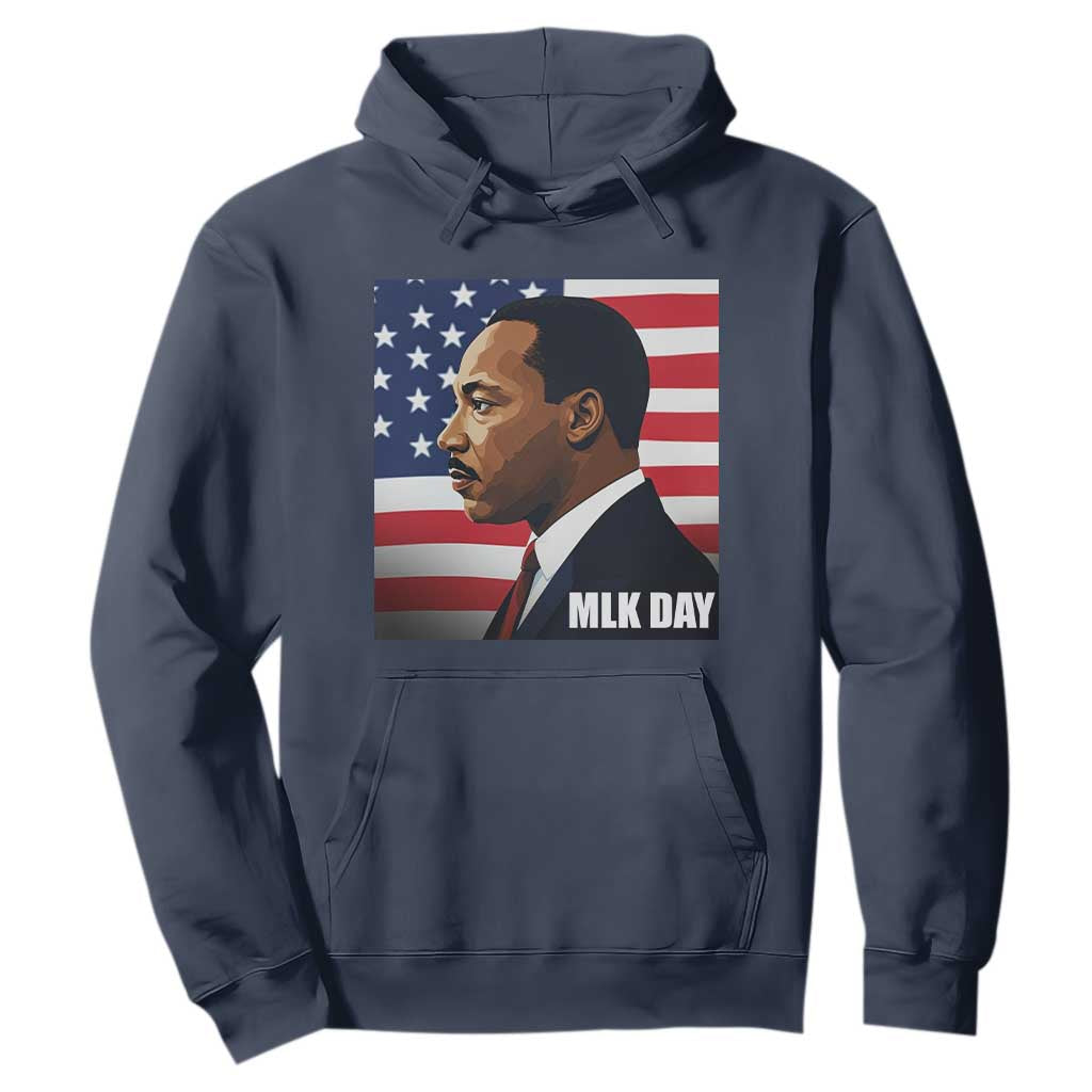 Martin Luther King Jr Hoodie Human Rights TS14 Navy Print Your Wear