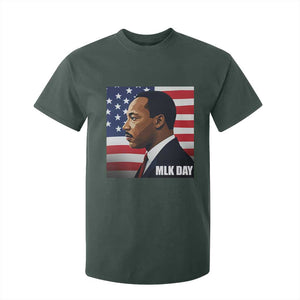 Martin Luther King Jr T Shirt For Kid Human Rights TS14 Dark Forest Green Print Your Wear