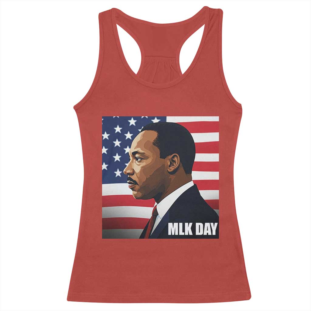 Martin Luther King Jr Racerback Tank Top Human Rights TS14 Red Print Your Wear