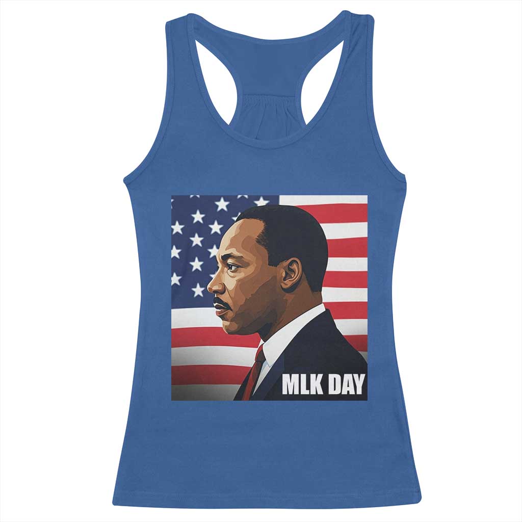 Martin Luther King Jr Racerback Tank Top Human Rights TS14 Royal Blue Print Your Wear