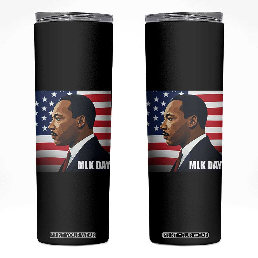 Martin Luther King Jr Skinny Tumbler Human Rights TS14 Black Print Your Wear