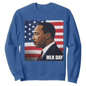 Martin Luther King Jr Sweatshirt Human Rights TS14 Royal Blue Print Your Wear