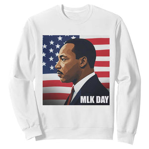Martin Luther King Jr Sweatshirt Human Rights TS14 White Print Your Wear