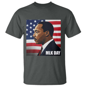 Martin Luther King Jr T Shirt Human Rights TS14 Dark Heather Print Your Wear