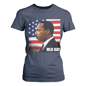 Martin Luther King Jr T Shirt For Women Human Rights TS14 Navy Print Your Wear