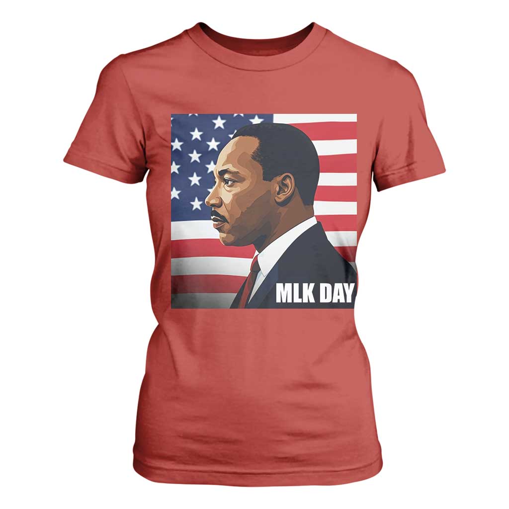 Martin Luther King Jr T Shirt For Women Human Rights TS14 Red Print Your Wear
