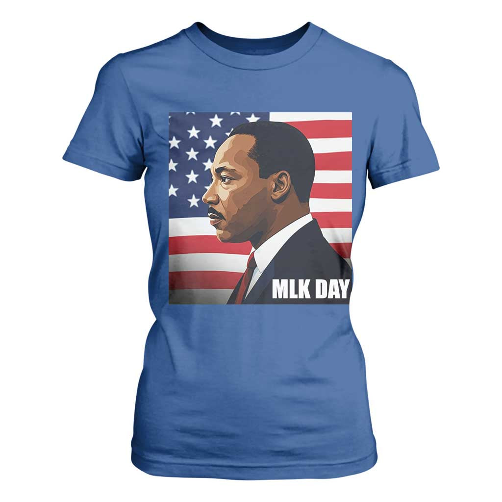 Martin Luther King Jr T Shirt For Women Human Rights TS14 Royal Blue Print Your Wear