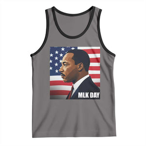 Martin Luther King Jr Tank Top Human Rights TS14 Deep Heather Black Print Your Wear