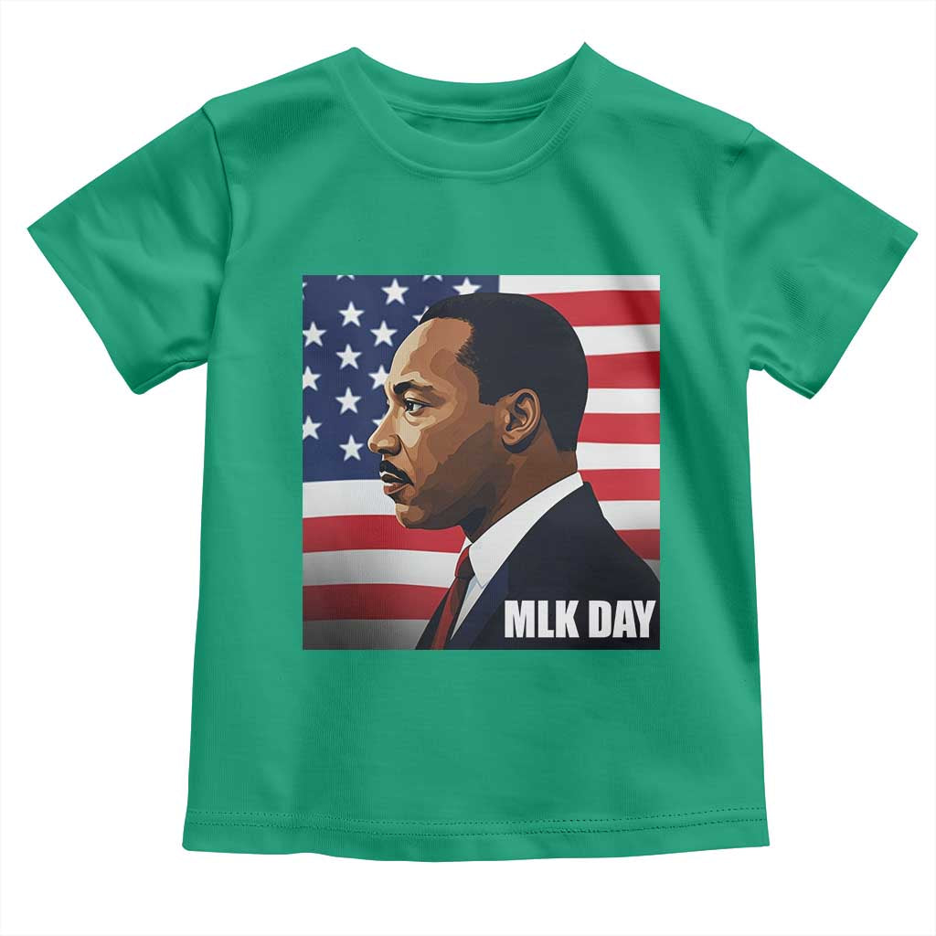 Martin Luther King Jr Toddler T Shirt Human Rights TS14 Irish Green Print Your Wear