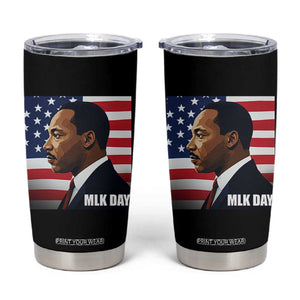 Martin Luther King Jr Tumbler Cup Human Rights TS14 Black Print Your Wear