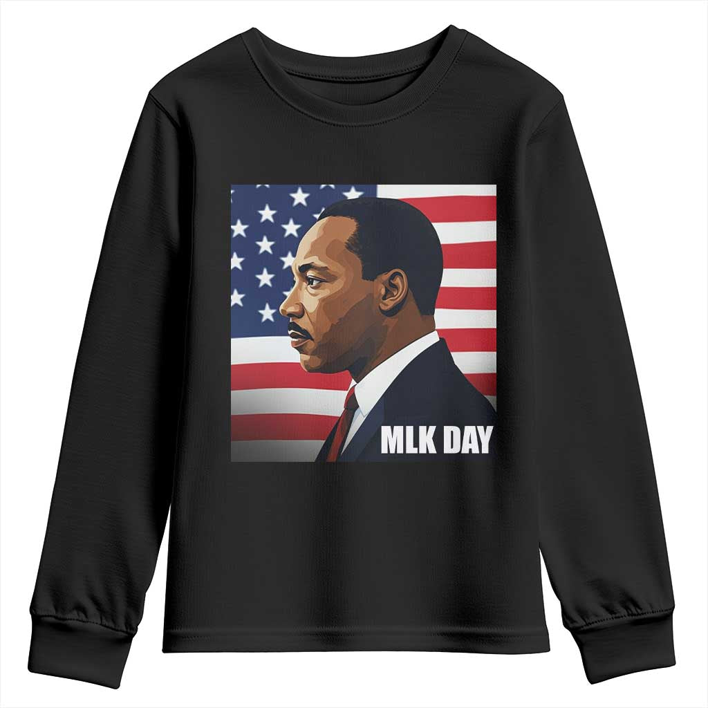 Martin Luther King Jr Youth Sweatshirt Human Rights TS14 Black Print Your Wear