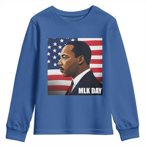 Martin Luther King Jr Youth Sweatshirt Human Rights TS14 Royal Blue Print Your Wear